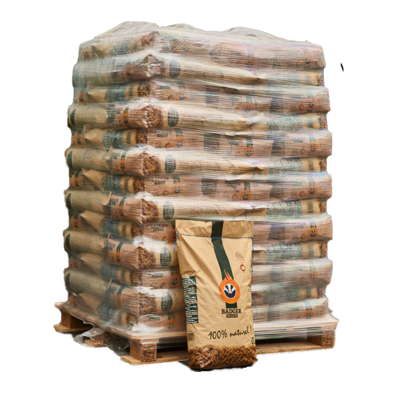 BADGER Pellets - Pallet met 65 zakken van 15 kg (975 kg)