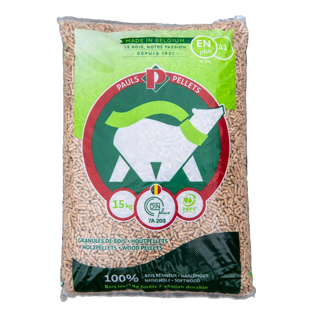 PAULS pelletpallet met 70 zakken van 15 kg = 1.050 kg